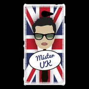 Coque Sony Xperia M2 Mister UK Brun
