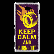 Coque Sony Xperia M2 Keep Calm and Burn Out violet