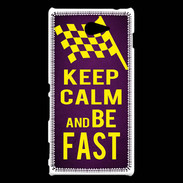 Coque Sony Xperia M2 Keep Calm and Be Fast Violet