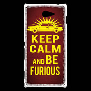 Coque Sony Xperia M2 Keep Calm and Be Furious Rouge