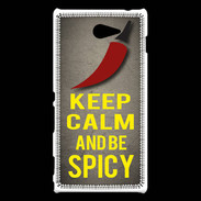 Coque Sony Xperia M2 Keep Calm and Be Spicy Gris
