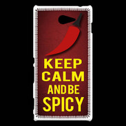Coque Sony Xperia M2 Keep Calm and Be Spicy Rouge