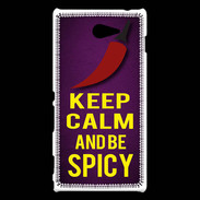 Coque Sony Xperia M2 Keep Calm and Be Spicy Violet
