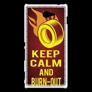 Coque Sony Xperia M2 Keep Calm and Burn Out Rouge