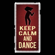 Coque Sony Xperia M2 Keep Calm and Dance Rouge