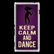 Coque Sony Xperia M2 Keep Calm and Dance Violet