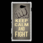 Coque Sony Xperia M2 Keep Calm and Fight Gris
