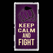 Coque Sony Xperia M2 Keep Calm and Fight Violet