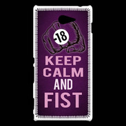 Coque Sony Xperia M2 Keep Calm and Fist Violet