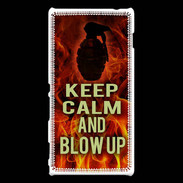 Coque Sony Xperia M2 Keep Calm and Grenade Feu