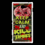 Coque Sony Xperia M2 Keep Calm and Kill Zombies camouflage
