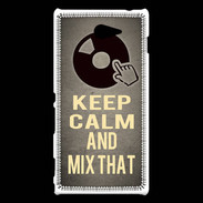 Coque Sony Xperia M2 Keep calm and Mix That Gris