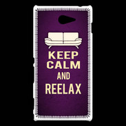 Coque Sony Xperia M2 Keep Calm and Reelax Violet
