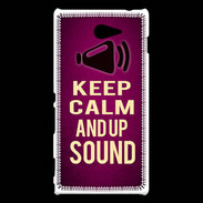 Coque Sony Xperia M2 Keep Calm and Up Sound Rose