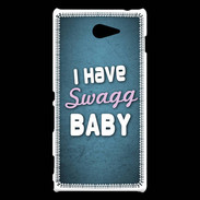 Coque Sony Xperia M2 I have Swag bleu ZG