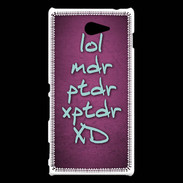 Coque Sony Xperia M2 LOL MDR Rose ZG