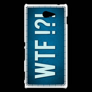 Coque Sony Xperia M2 WTF bleu ZG
