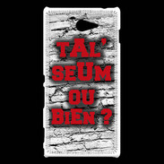 Coque Sony Xperia M2 Ta l'seum ou bien Rouge