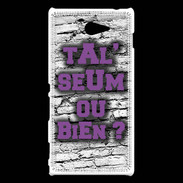 Coque Sony Xperia M2 Ta l'seum ou bien Violet