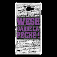 Coque Sony Xperia M2 Wesh garde la pèche Violet