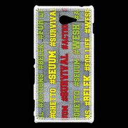 Coque Sony Xperia M2 Wesh Vert Jaune