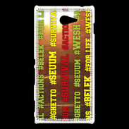 Coque Sony Xperia M2 Wesh Vert Jaune Sun