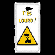 Coque Sony Xperia M2 T'es lourd PR