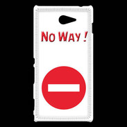 Coque Sony Xperia M2 No Way PR