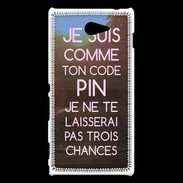 Coque Sony Xperia M2 Code pin rose ZG