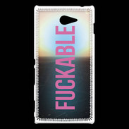 Coque Sony Xperia M2 Fuckable Rose ZG