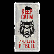 Coque Sony Xperia M2 Keep calm pitbull 2 ZG