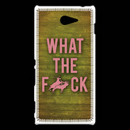 Coque Sony Xperia M2 What the fuck ZG