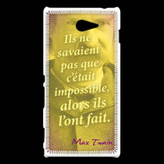 Coque Sony Xperia M2 Ils ne savaient pas ZG