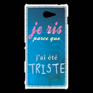 Coque Sony Xperia M2 Triste ZG