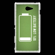 Coque Sony Xperia M2 Low Battery vert ZG