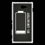 Coque Sony Xperia M2 Low Battery noir ZG
