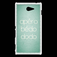 Coque Sony Xperia M2 Apéro bédo dodo Vert ZG