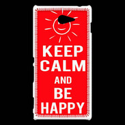Coque Sony Xperia M2 Keep calm Be Crazy Rouge