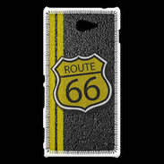 Coque Sony Xperia M2 route 66 goudron