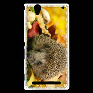 Coque Sony Xperia T2 Ultra Automne et Hérisson