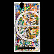 Coque Sony Xperia T2 Ultra Symbole de la paix Imagine