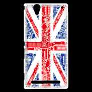 Coque Sony Xperia T2 Ultra Angleterre sur Drapeau 1