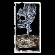 Coque Sony Xperia T2 Ultra Tête de mort cendrier