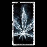 Coque Sony Xperia T2 Ultra Feuille de cannabis en fumée