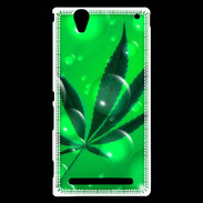 Coque Sony Xperia T2 Ultra Cannabis Effet bulle verte
