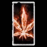 Coque Sony Xperia T2 Ultra Cannabis en feu