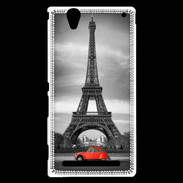 Coque Sony Xperia T2 Ultra Vintage Tour Eiffel et 2 cv