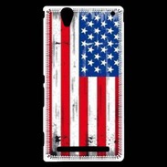 Coque Sony Xperia T2 Ultra Drapeau USA grunge et vintage 5