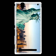 Coque Sony Xperia T2 Ultra Statue de la liberté et ville de New York 15
