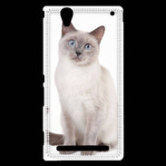 Coque Sony Xperia T2 Ultra Chat siamois 25